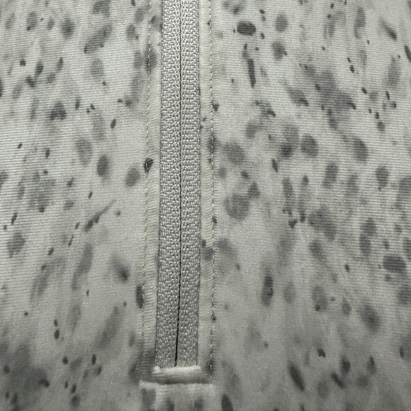 325 CALIA | NWOT Gray Snow Speckled Quarter-Zip Turtleneck Pullover (size XS) - Picture 5 of 16